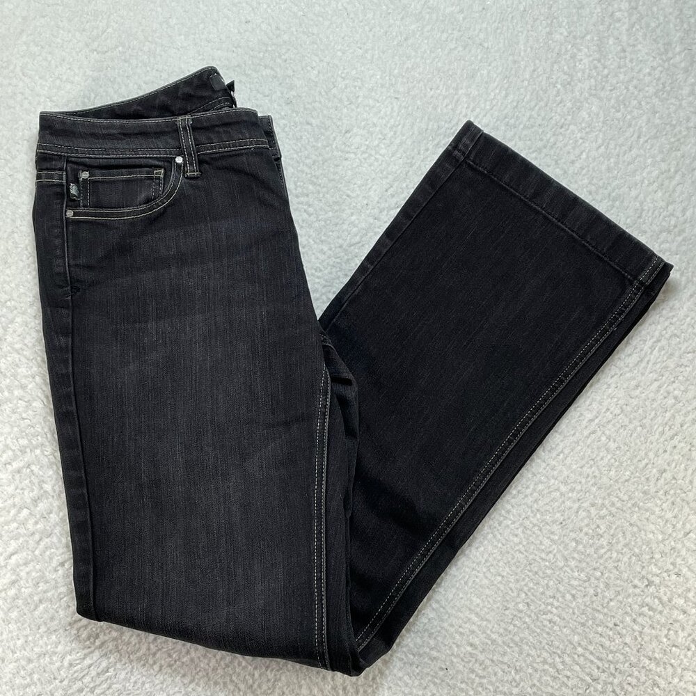 White House Black Market Boot Leg Women's 8R Low Rise Black Bootcut Jeans 32x31